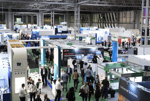 Image of attendees and stands at ConeX Engineering Show