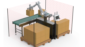 palletising robot picture for an sme manufacturer