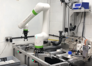 Cobot with Touch Skip functionality demo