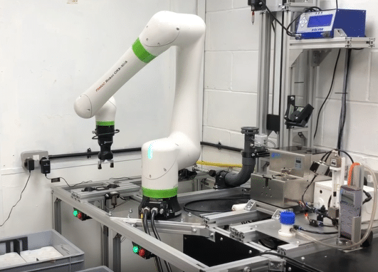 Cobot with Touch Skip functionality demo